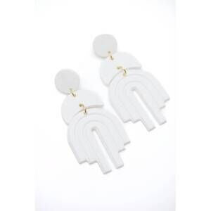 NEW 123 AMORE women's this promise earrings in cream